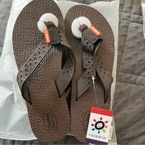 2 pair of new Choebas flip flops